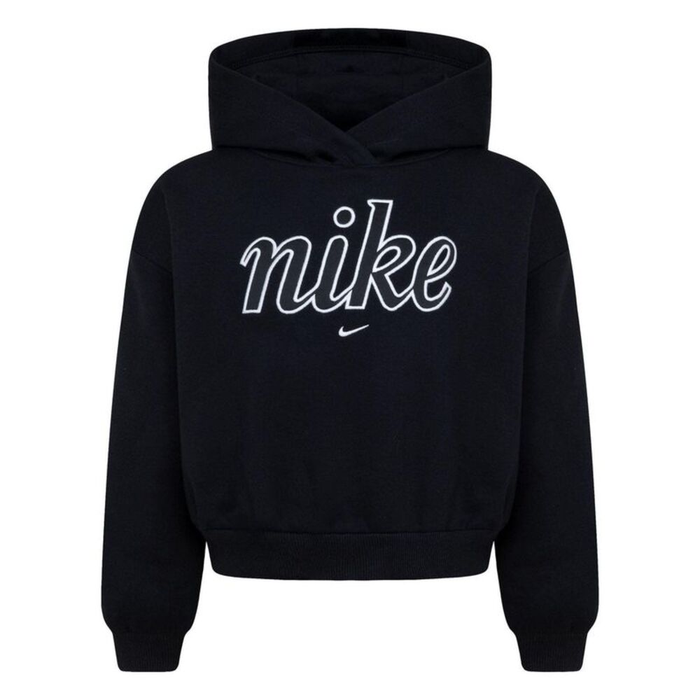 Nike Girls Sportswear Club Fleece Boxy Hoodie / Black